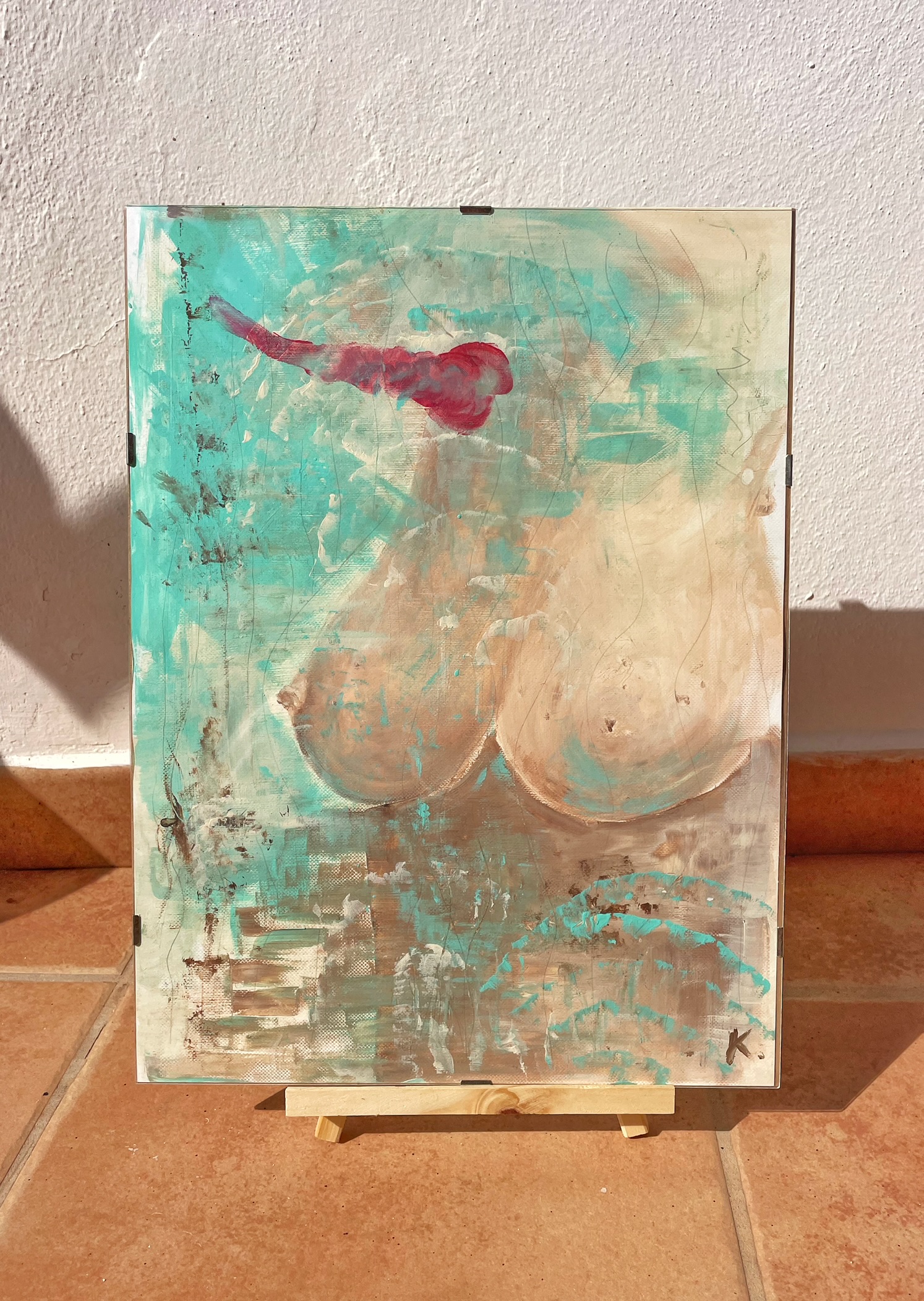Oil pastel portrait 20